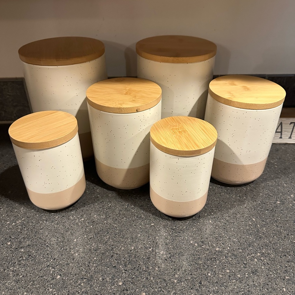Kitchen canisters set of 6
